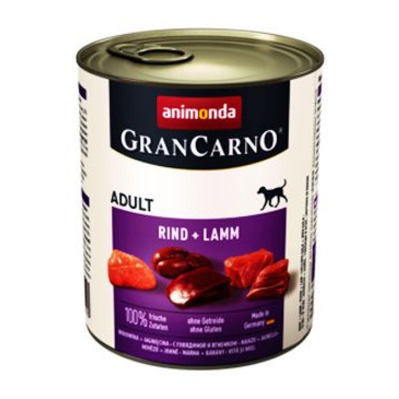 Animonda pes GRANCARNO konz. ADULT hovězí/jehněčí 800 g