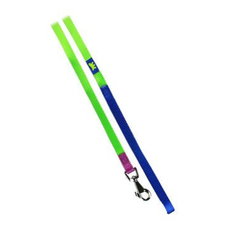 Ferplast vodítko nylon CLUB G 10mmx120cm zeleno-modré