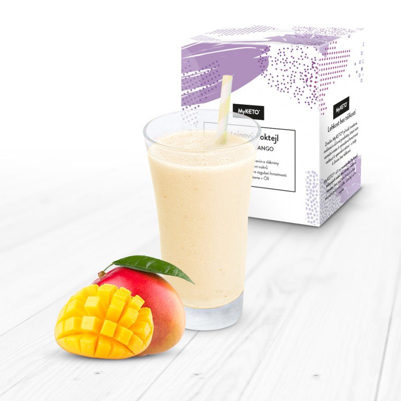 MyKETO Proteinový koktejl s příchutí mango 5 porcí