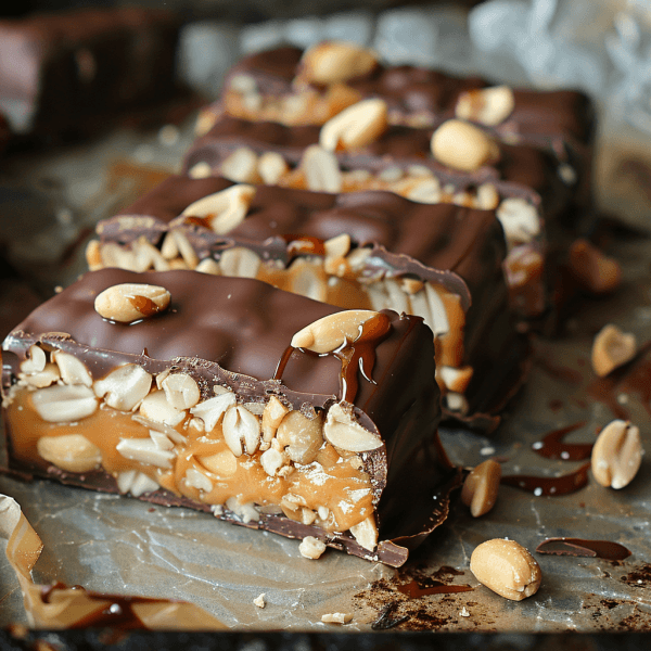 RECEPT: Domácí snickers tyčinky