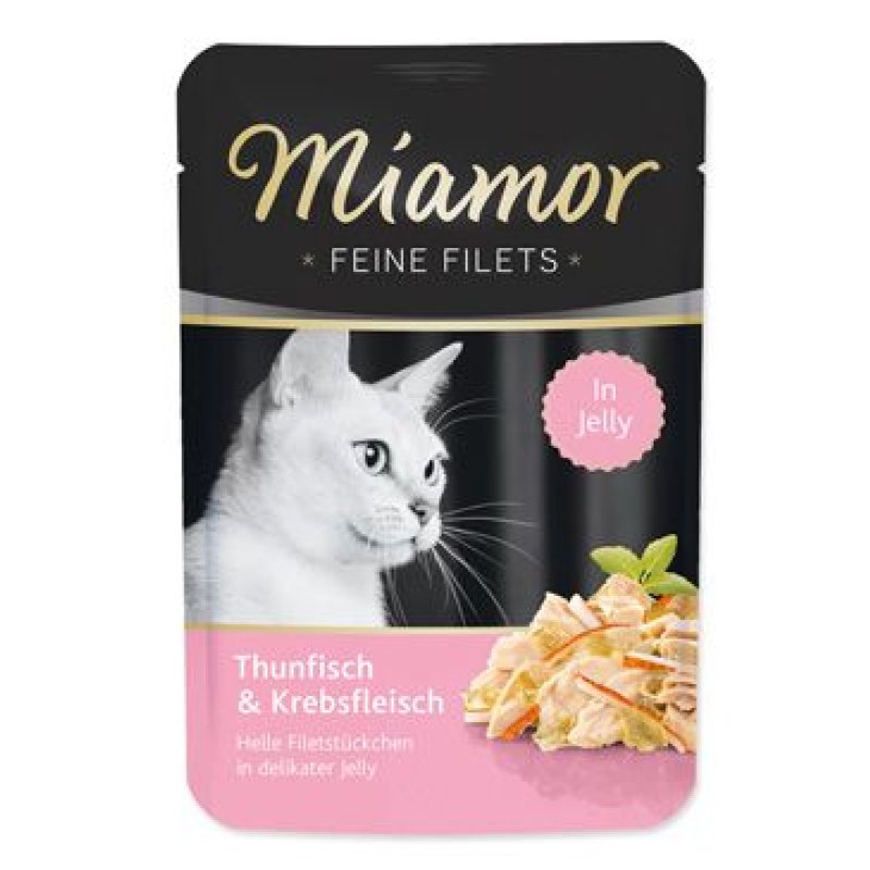 Miamor Cat Filet kapsa tuňák+krab v želé 100 g