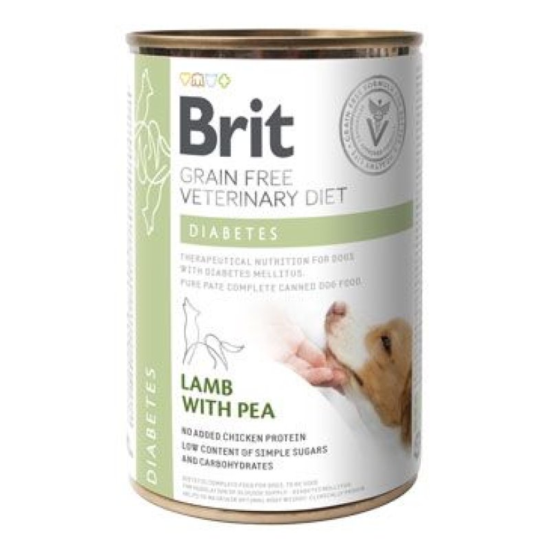 Brit VD Dog GF konz. Diabetes 400 g