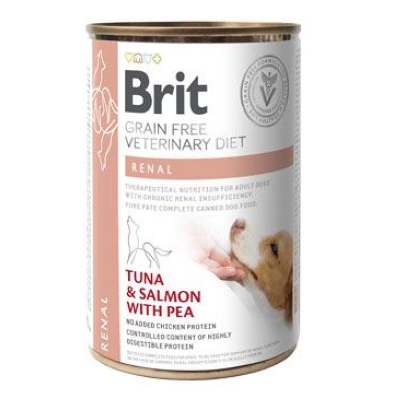 Brit VD Dog GF konz. Renal 400 g