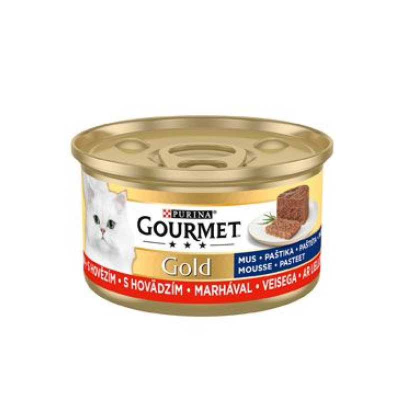 Gourmet Gold konz. kočka pašt. jemná s hovězím 85 g