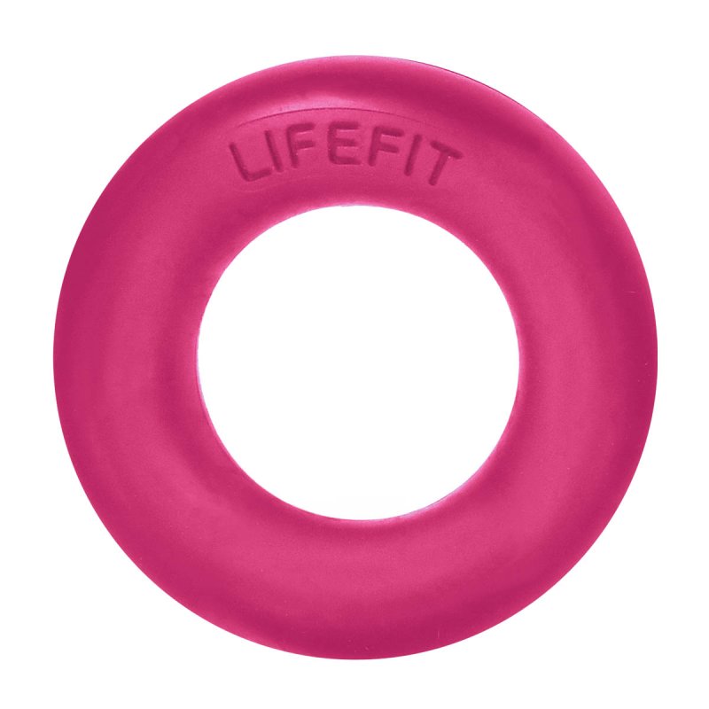 Posilovač prstů LIFEFIT® RUBBER RING růžový