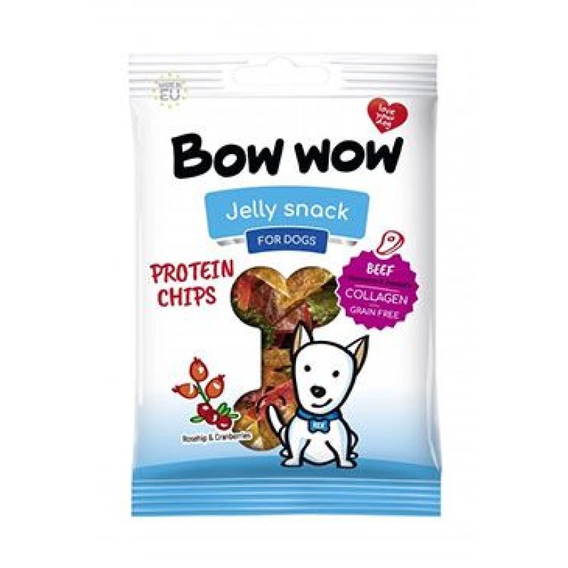 Bow wow poch. Kolagenové chipsy 60 g