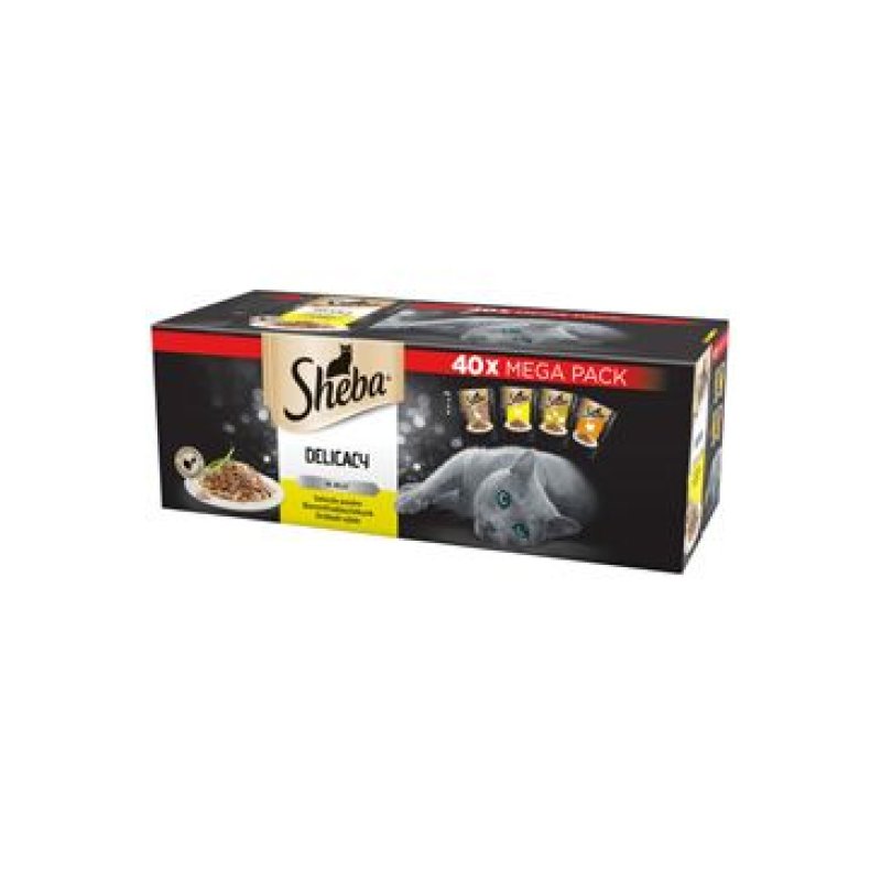 Sheba kapsa Drůbeží výběr 40 x 85 g