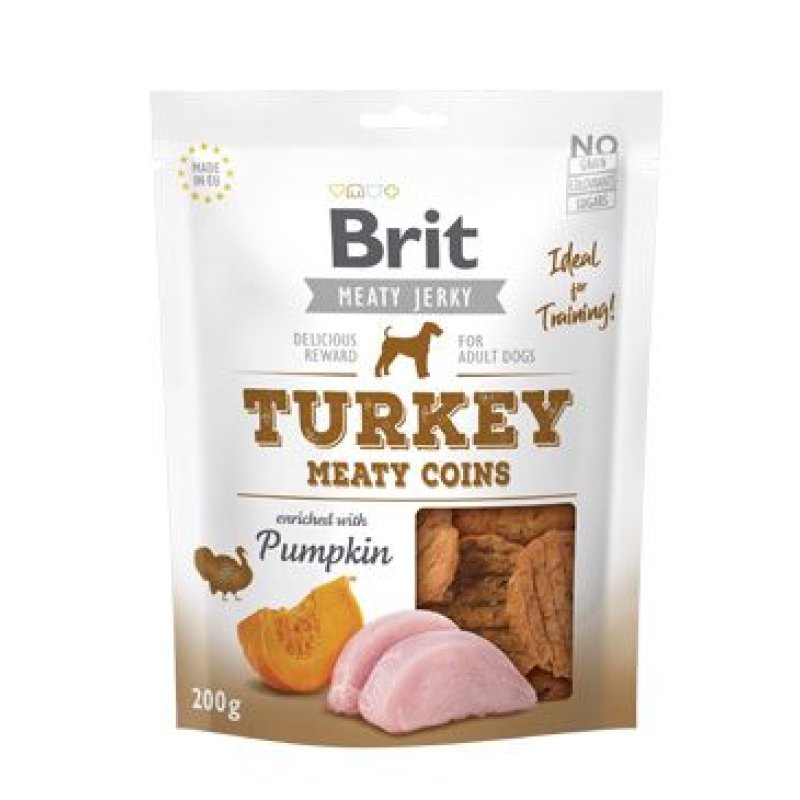 Brit Jerky Turkey Meaty Coins 200 g