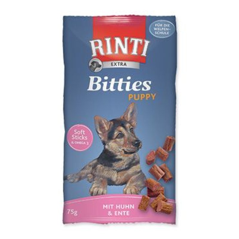 Rinti Dog Extra Bits Puppy kuře+kachna 75 g