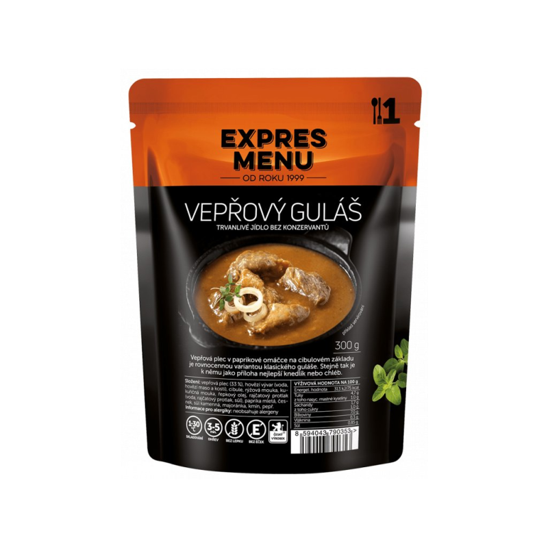 EXPRES MENU Vepřový guláš 300 g (1 porce)