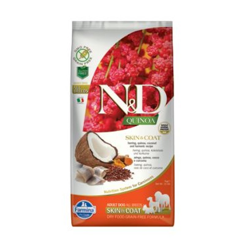 N&D Quinoa DOG Skin & Coat Herring & Coconut 7 kg