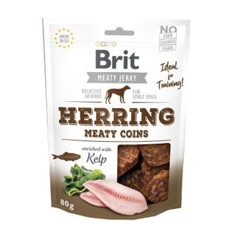 Brit Jerky Herring Meaty Coins 80 g