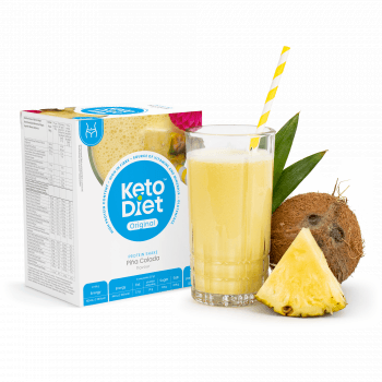 KetoDiet Proteinový nápoj – příchuť Piňa Colada (7 porcí)