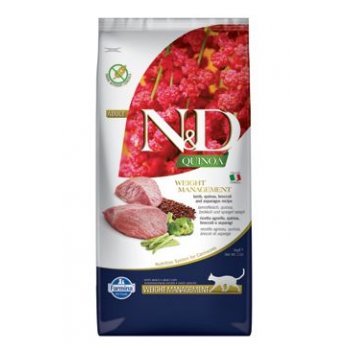 N&D Quinoa CAT Weight Management Lamb & Broccoli 5 kg