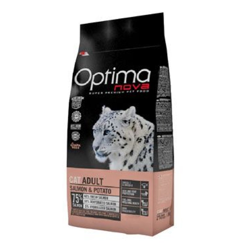 Optima Nova Cat GF Adult salmon 8 kg