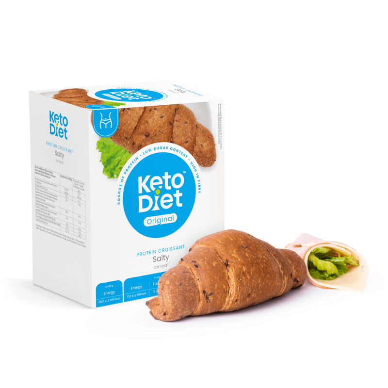 KetoDiet Slaný proteinový croissant – cereální (2 ks – 1 porce)