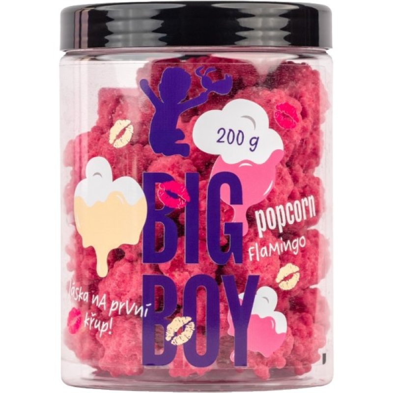 Big Boy Popcorn Flamingo 200 g, malina