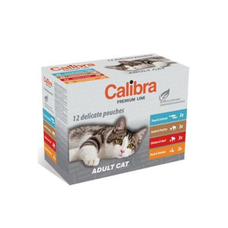 Calibra Cat kapsa Premium Adult multipack 12 x 100 g