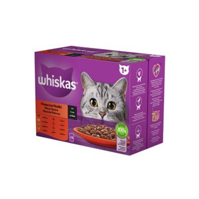 Whiskas kaps. Klasický výběr š. 12 x 85 g