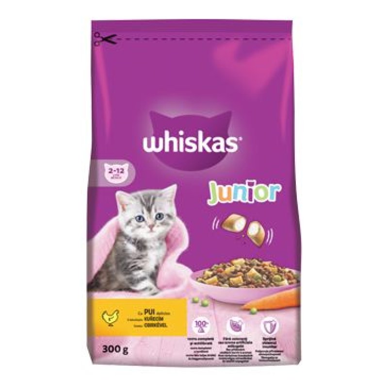 Whiskas Dry Junior s kuřecím 300 g