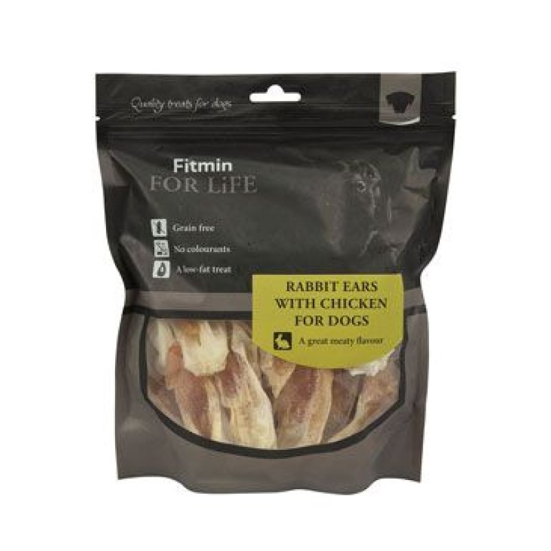 Fitmin For Life dog treat rabbit ears with chicken 400 g