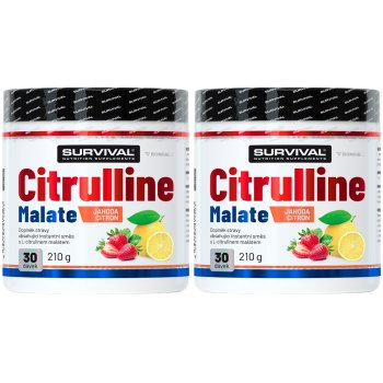 Survival Citrulline Malate 210 g, jahoda-citron - AKCE 1+1