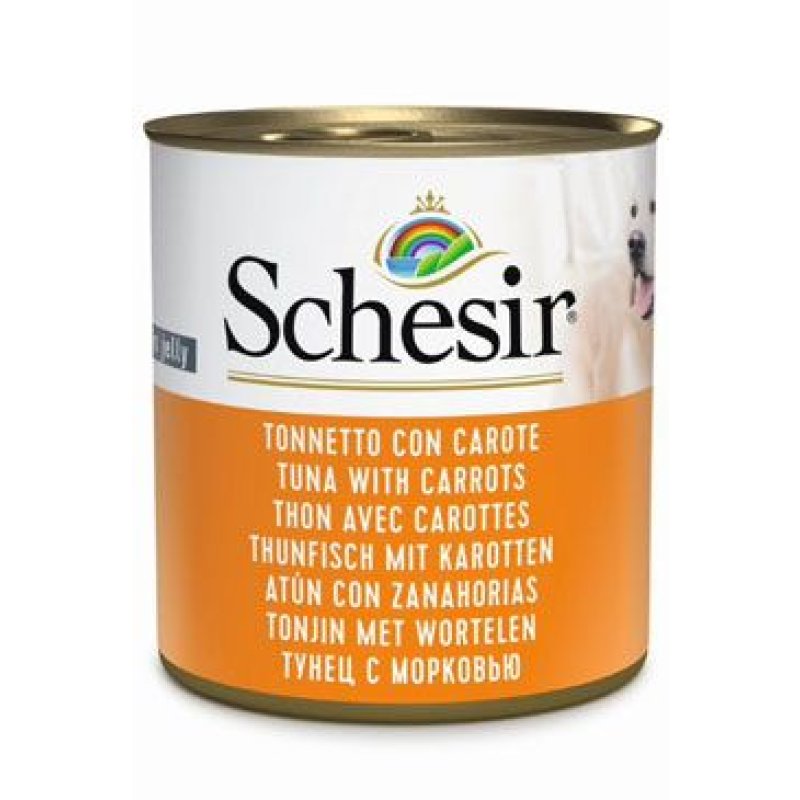 Schesir Dog konz. Adult tuňák/mrkev 285 g