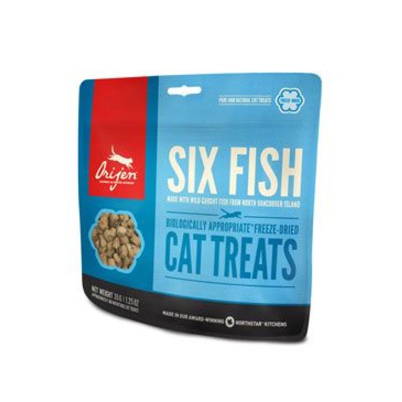 Orijen Cat pochoutka Six Fish Treats 35 g