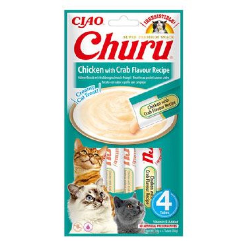 Churu Cat Chicken with Crab Flavour Recipe 4 x 14 g