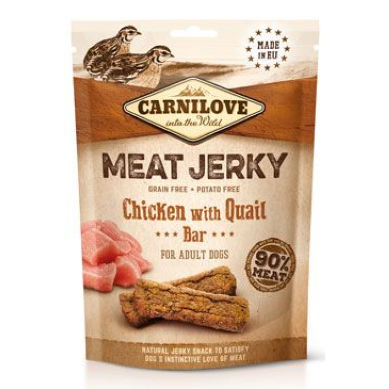 Carnilove Dog Jerky Quail & Chicken Bar 100 g