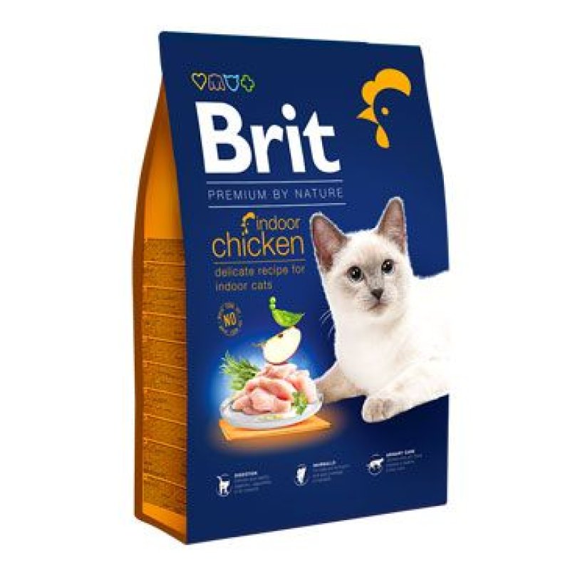 Brit Premium Cat by Nature Indoor Chicken 8 kg