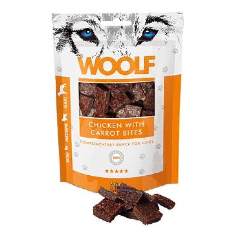 WOOLF chicken with carrot bites 100 g