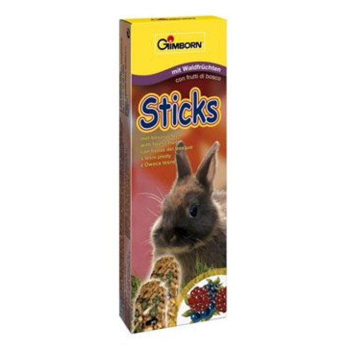 Gimbi Sticks králík lesní plody 2 ks