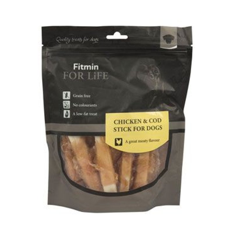 Fitmin For Life dog treat chicken & cod stick 400 g