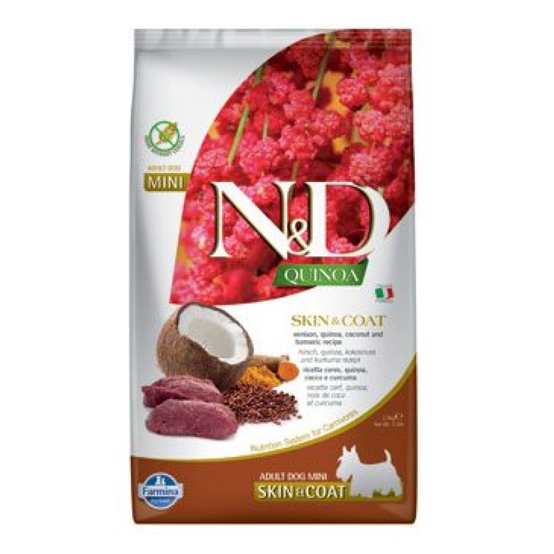 N&D Quinoa DOG Skin & Coat Venison & Coconut Mini 800 g