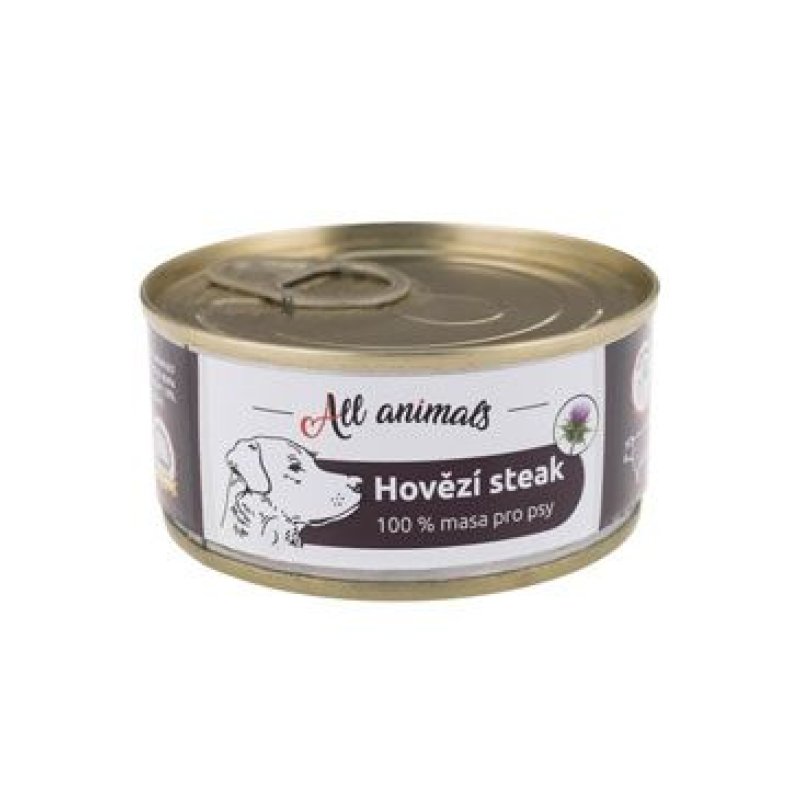 All Animals DOG hovězí steak 100 g