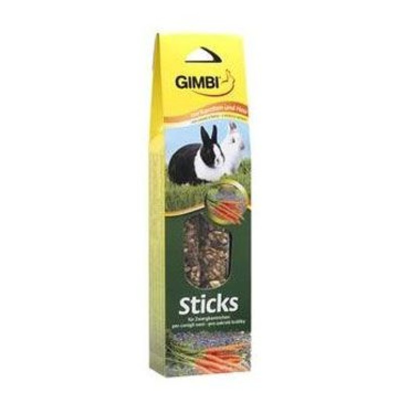 Gimbi Sticks králík bylinky+seno 2 ks