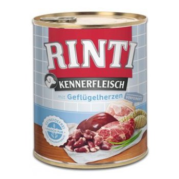 Rinti Dog Kennerfleisch drůbeží srdíčka 800 g