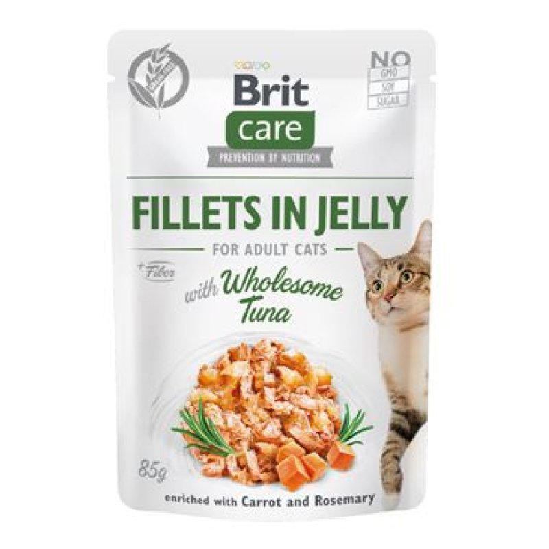 Brit Care Cat Fillets in Jelly with Wholesome Tuna 85 g