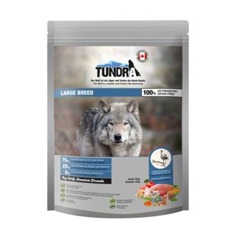 Tundra Dog Large Breed Big Wolf Moutain Formula 750 g