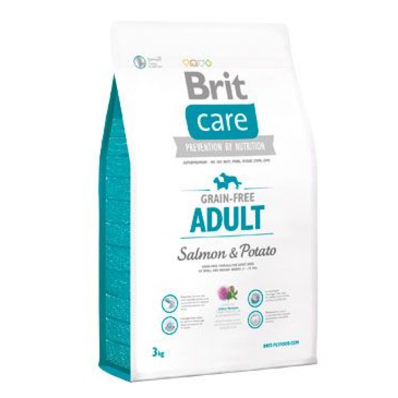 Brit Care Dog Grain-free Adult Salmon & Potato 3 kg