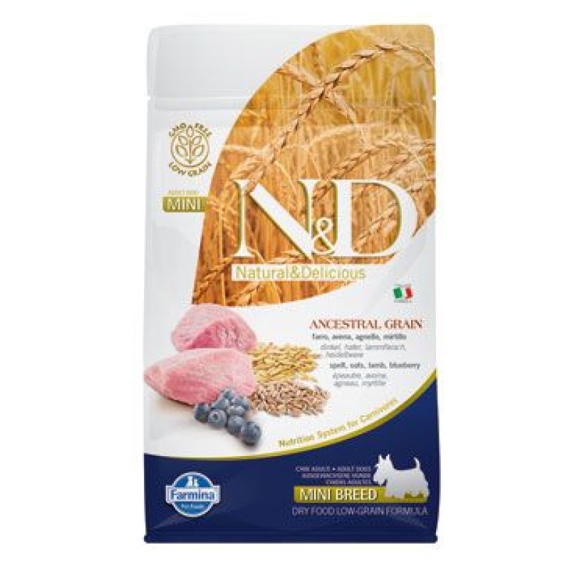 N&D LG DOG Adult Mini Lamb & Blueberry 800 g