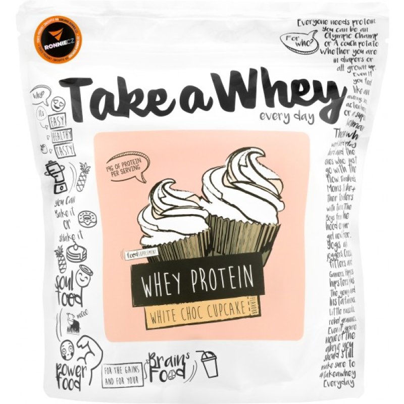 Take-a-Whey Whey Protein - 907 g, jahodový shake