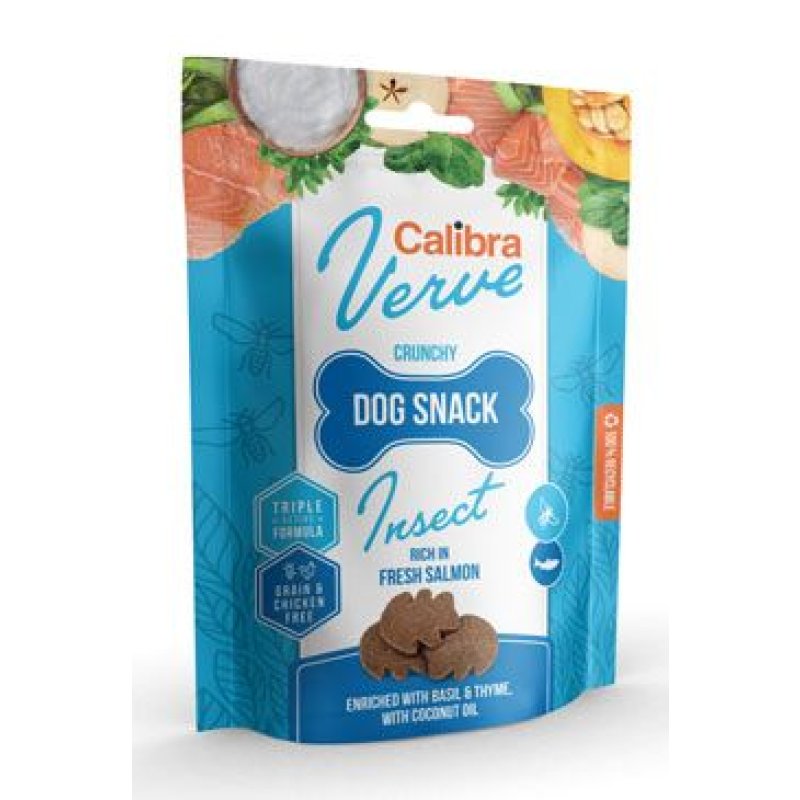 Calibra Dog Verve Crunchy Snack Insect & Salmon 150 g