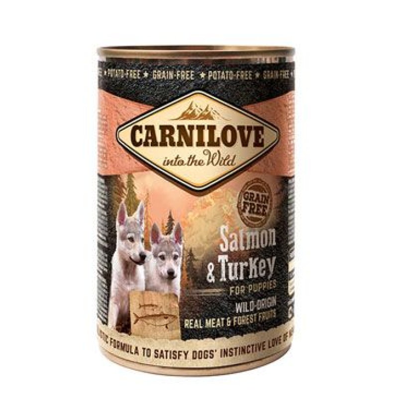 Carnilove Wild konz Meat Salmon & Turkey Puppies 400 g