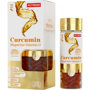 Nutrend Curcumin + Bioperine + Vitamin D 60 cps