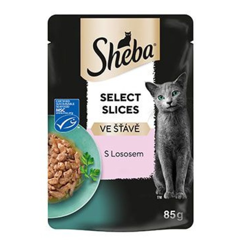 Sheba kapsa s lososem ve šťávě 85 g