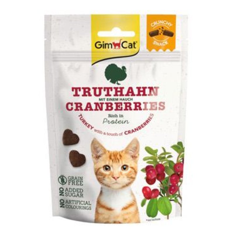 Gimcat Crunchy Snacks Krocan s brusinkami 50 g