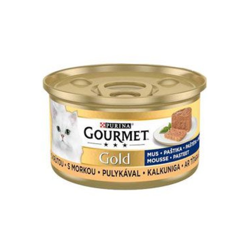 Gourmet Gold konz. kočka pašt. jemná krůta 85 g