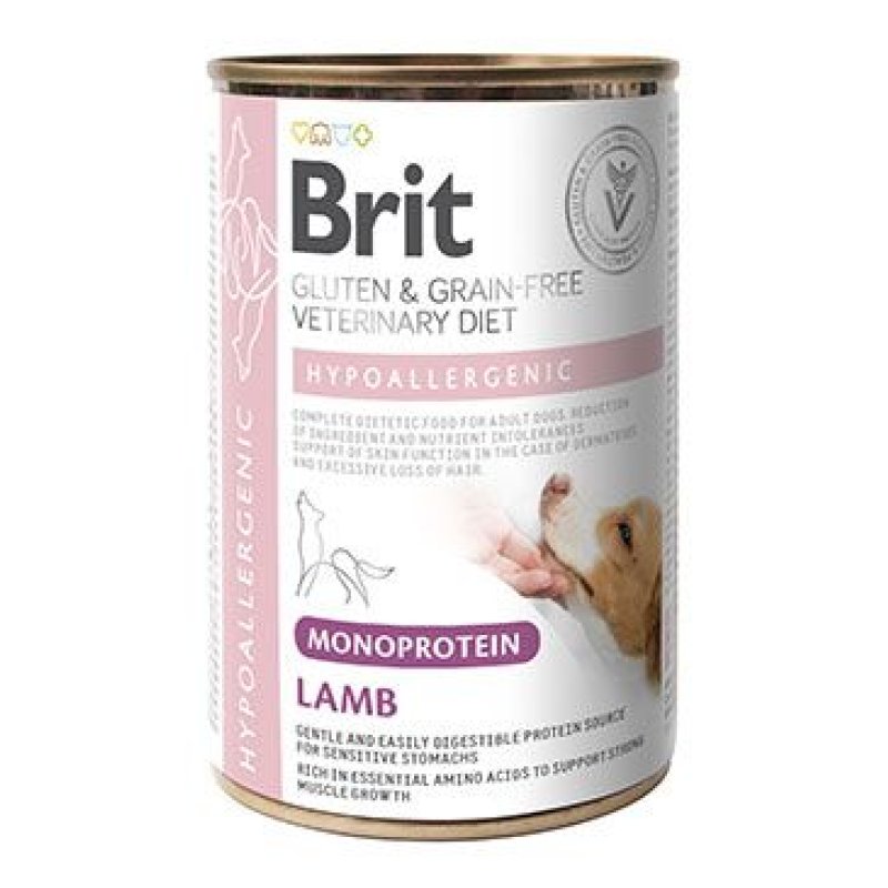 Brit VD Dog GF konz Mono Protein Hypoall. Lamb 400 g